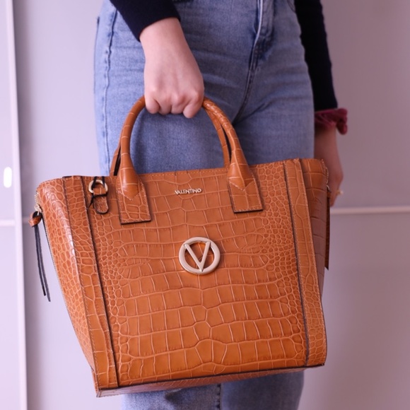 Mario Valentino Handbags - Valentino Croc Leather Handbag